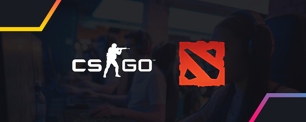 CS2 and Dota 2 game background